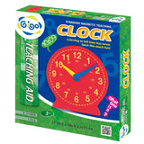Standing Magnetic Teaching Clock Red 40cm