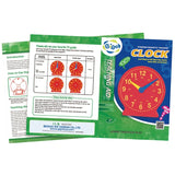 Standing Magnetic Teaching Clock Red 40cm