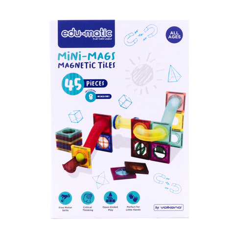 Mini-Mags Magnetic Tiles 45pc Set
