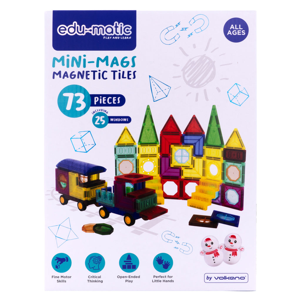 Mini-Mags Magnetic Tiles 73pc Set