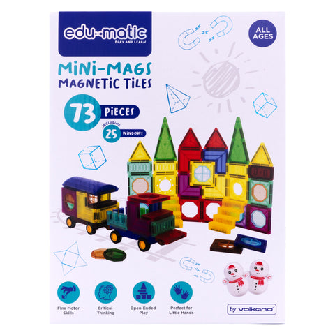 Mini-Mags Magnetic Tiles 73pc Set
