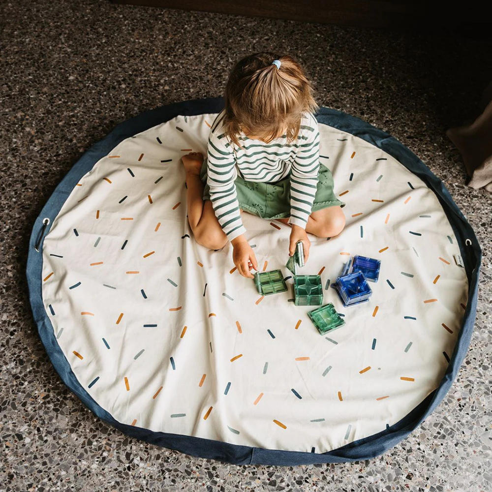 Playmat & Toy Bag: Confetti 140cm