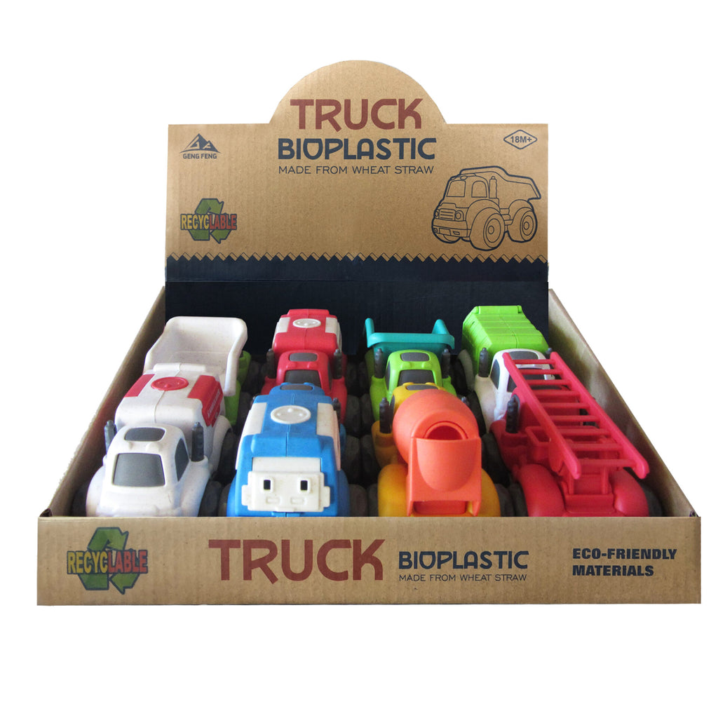 Bioplastic Assorted Mini Trucks Set 8pc