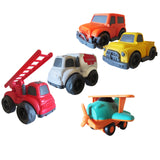 Bioplastic Plane, Car & Emergency Vehicle Set 5pc