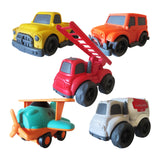 Bioplastic Plane, Car & Emergency Vehicle Set 5pc