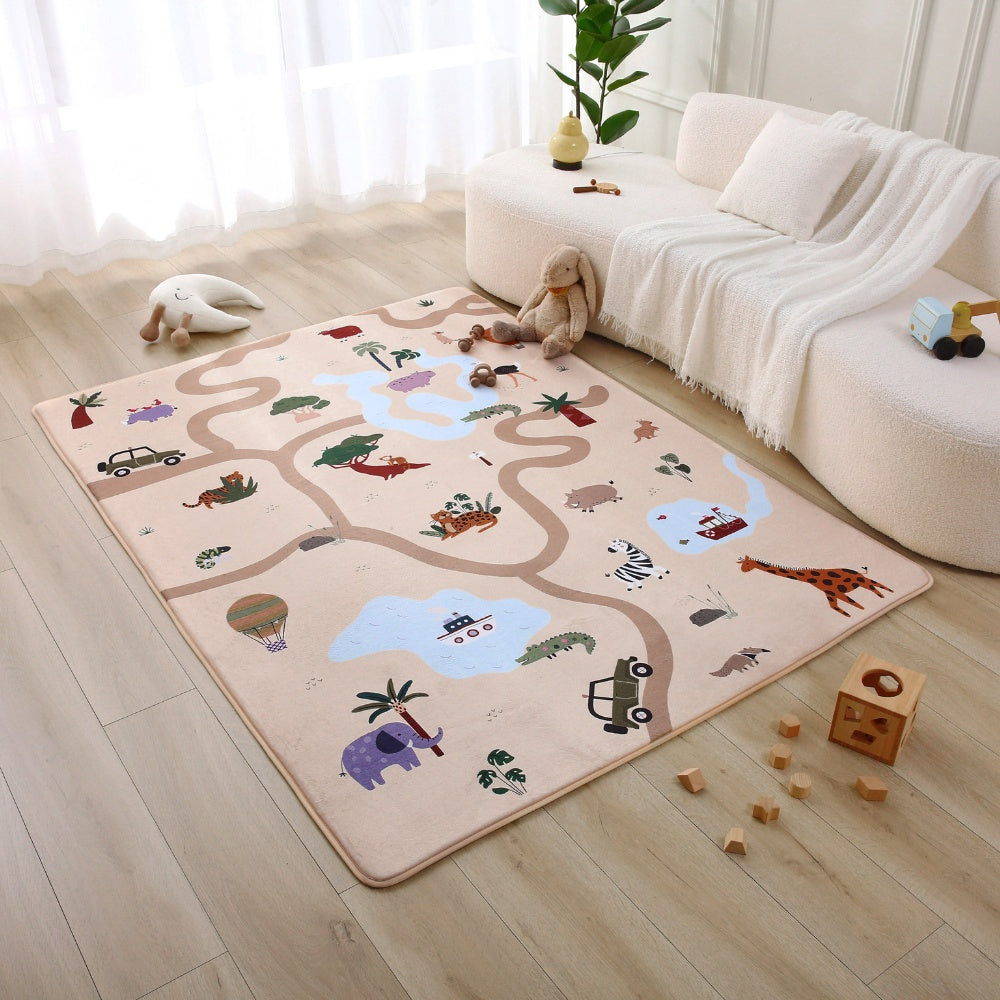 Hakuna Matte Cloud Soft Children’s Carpet: Safari 2m x 1.5m