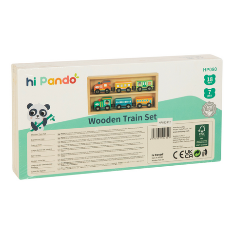 Wooden Train Set 7pc