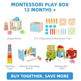 Montessori Play Box 52pc 12 Months+