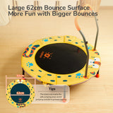 Leap Leopard Mini Trampoline with Handle Bar 92cm