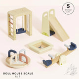 Dolls House Outdoor Play Furniture 5pc