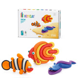 Hey Clay - Ocean: Clownfish, Discus Fish, Eel