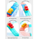 Racing Track Grooved Magnetic Tiles 115pc