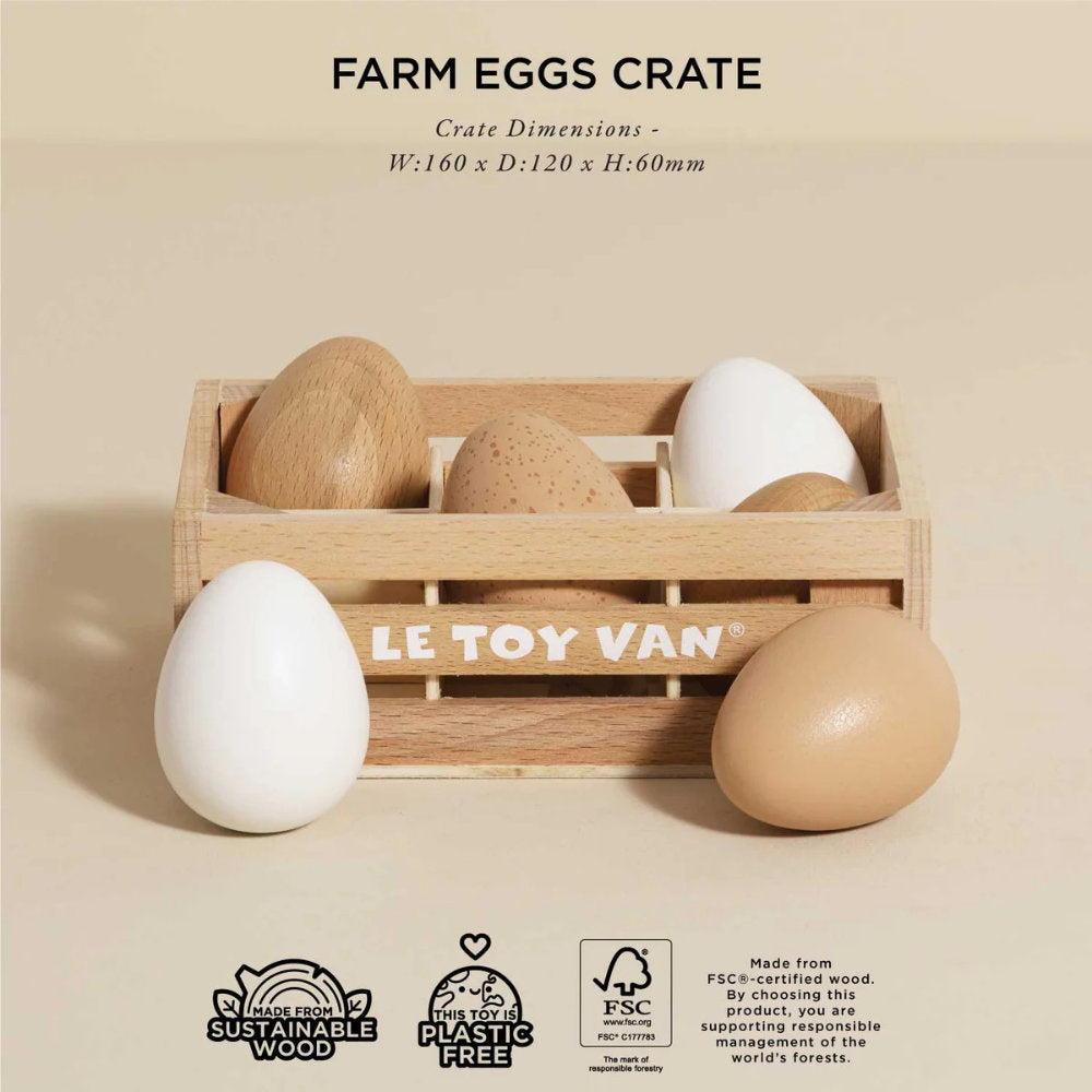 Eggs Half A Dozen Market Crate 7pc