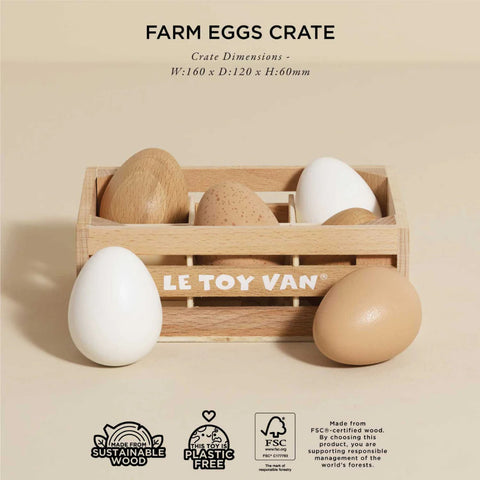 Eggs Half A Dozen Market Crate 7pc