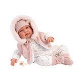 Llorens - Newborn Baby Doll with Crying Mechanism & Clothing: Tina 44cm