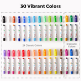 Quick Dry Paint Sticks: 30 Colours