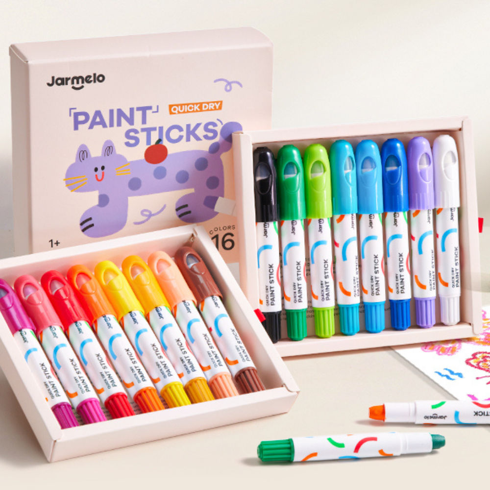 Quick Dry Paint Sticks: 16 Colours