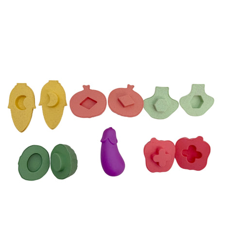 Bioplastic Shape Matching Vegetable Set 12pc