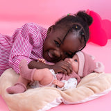 Llorens - Anatomically Correct Baby Girl Doll w Outfit & Cushion: Nica 40cm