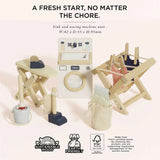 Wooden Dolls House Laundry Room 16pc