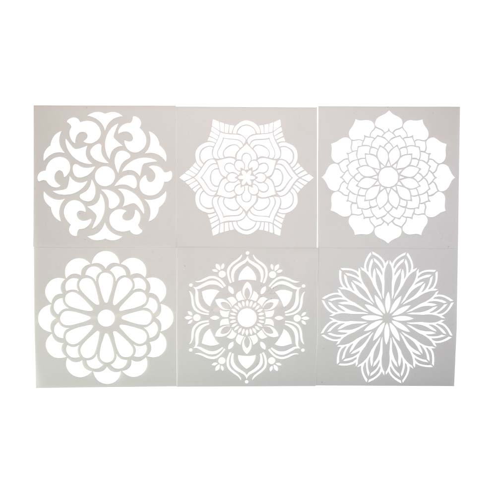 Mandala Stencils 6pc