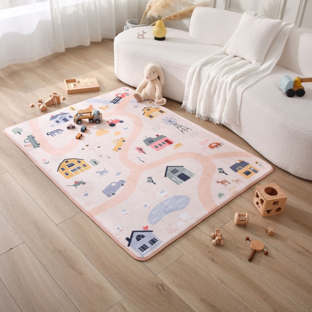 Hakuna Matte Cloud Soft Children’s Carpet: Farm 1.6 x 1.2m