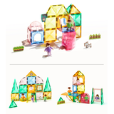 Colourful Magnetic Tiles: Our Family 32pc