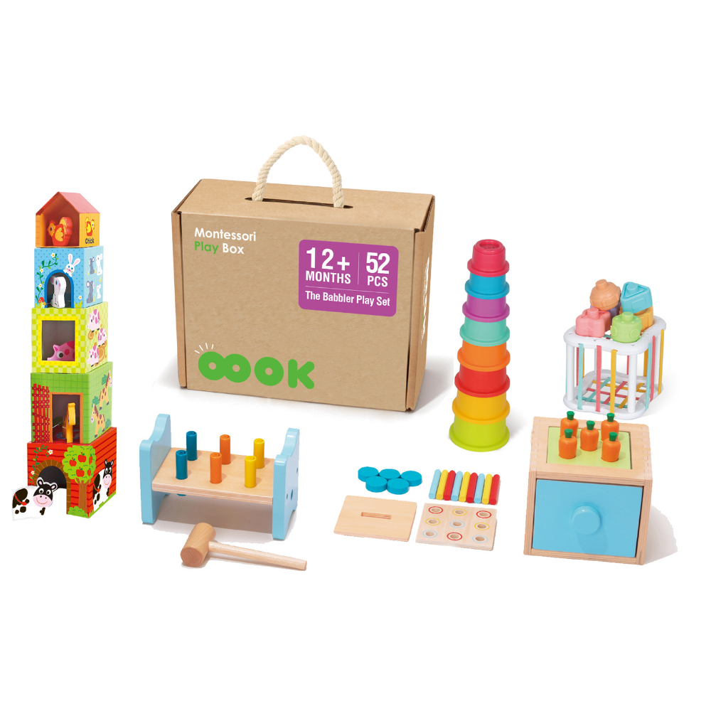 Montessori Play Box 52pc 12 Months+