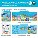 Reusable Jelly Sticker Set: Incredible Aquarium 43pc