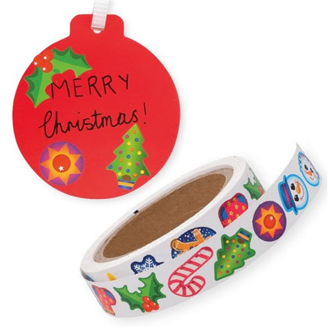 Christmas Sticker Roll 720pc