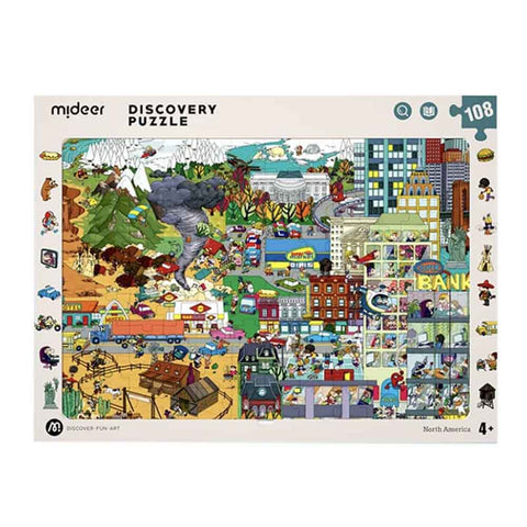 Big World Small World: America-Themed Discovery Puzzle 108pc