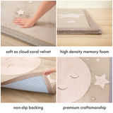 Hakuna Matte Cloud Soft Children’s Carpet: Moon & Stars 1.7m x 1.2m