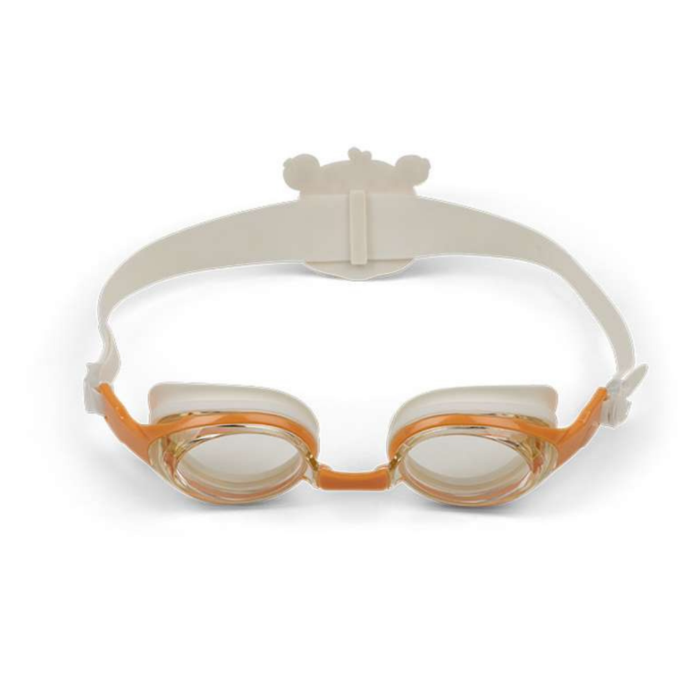 Swim Goggles: Beige Leopard