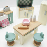 Wooden Dolls House Kitchen 20pc