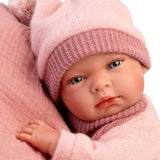 Llorens - Anatomically Correct Baby Girl Doll w Outfit & Cushion: Nica 40cm