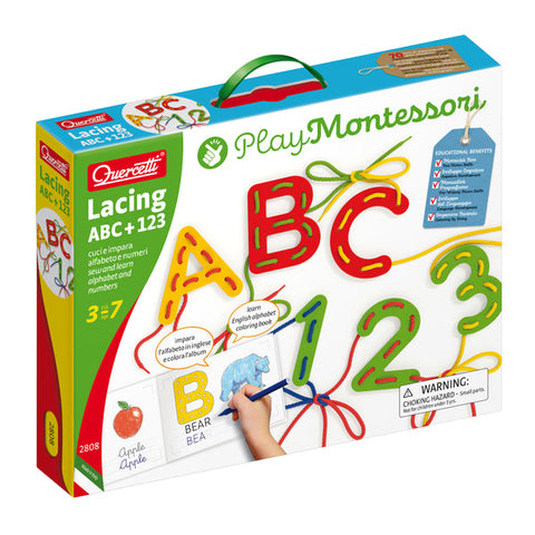 Play Montessori: Lacing ABC & 123