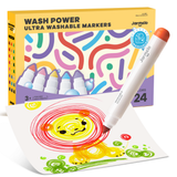 Wash Power Ultra Washable Markers: 24 Colours