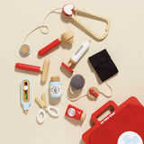 Wooden Doctor's Medical Kit 10pc