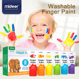 Finger Paint Tube Set: 8 Colours