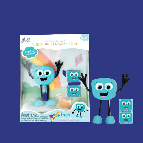 Glo Pals: Water Activated Light-Up Sensory Toys - Blair 3pc