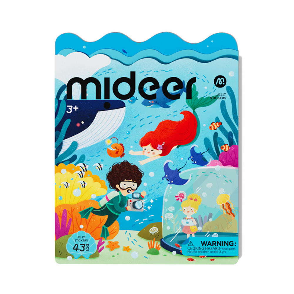 Reusable Jelly Sticker Set: Incredible Aquarium 43pc
