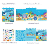 Reusable Jelly Sticker Set: Incredible Aquarium