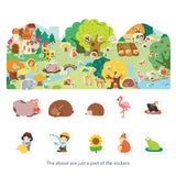 The Busy Animal Town: Reusable Jelly Sticker Set 38pc