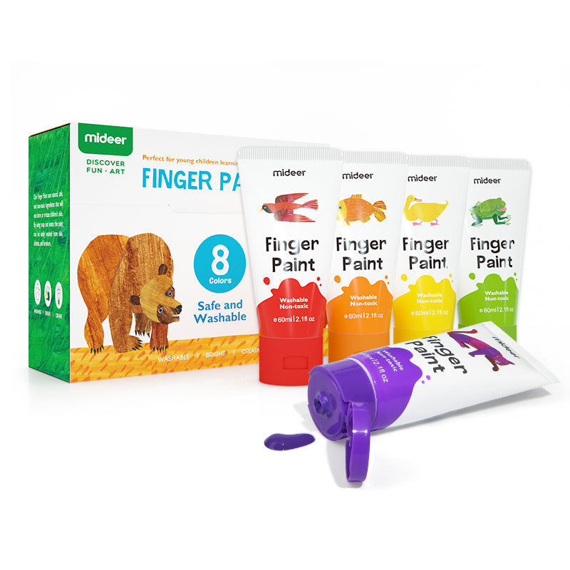 Finger Paint Tube Set: 8 Colours 60ml