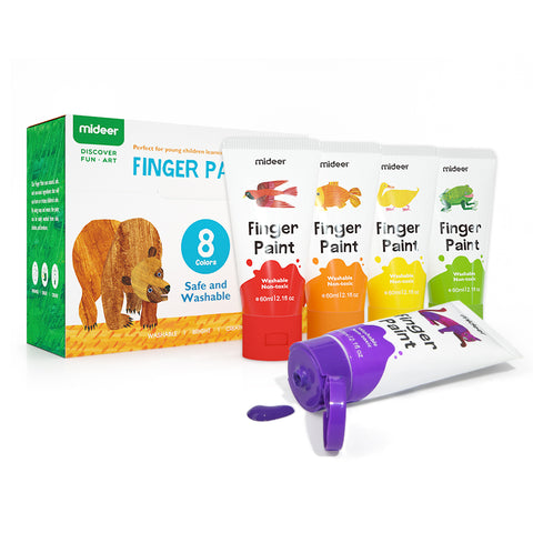 Finger Paint Tube Set: 8 Colours