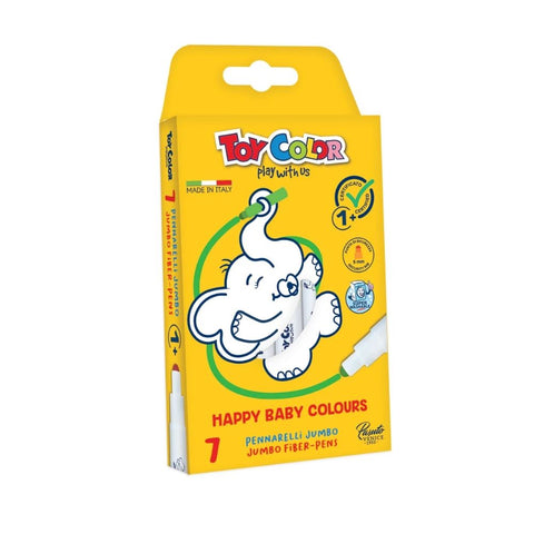 Happy Baby Colours: Jumbo Fibre-Pens 7 Colours
