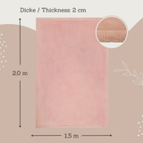 Hakuna Matte Cloud Soft Children’s Carpet: Pink 2m x 1.5m