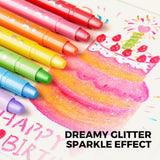 Dreamy Glitter Washable Crayons: 24 Colours