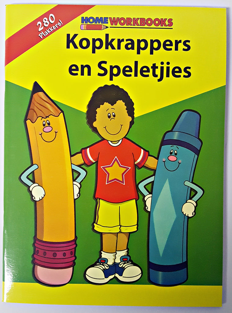 Activity Book with Stickers: Kopkrappers en Speletjies