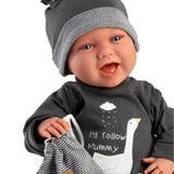 Llorens - Baby Boy Doll with Laughing Mechanism, Clothing & Bag: Mimo 42cm